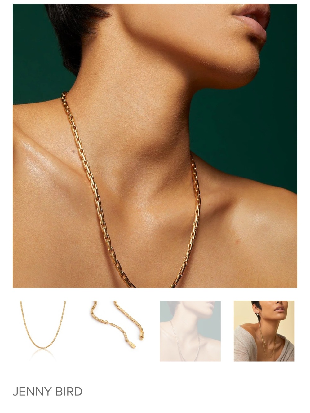 Jenny Bird OG Constance gold Chain Necklace - Polished Gold